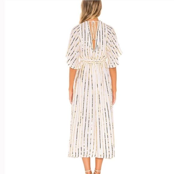 Revolve Sundress Carolina Dress in Off White & Gold one size - Picture 3 of 8